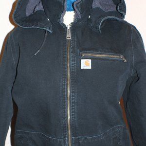 Carhartt Women's Weathered Duck Jacket Sherpa Lined LARGE